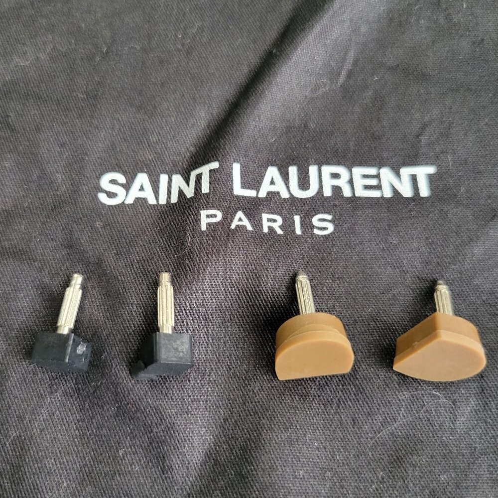 Saint Laurent Argento Silver Heels Size 36 - Picture 16 of 16